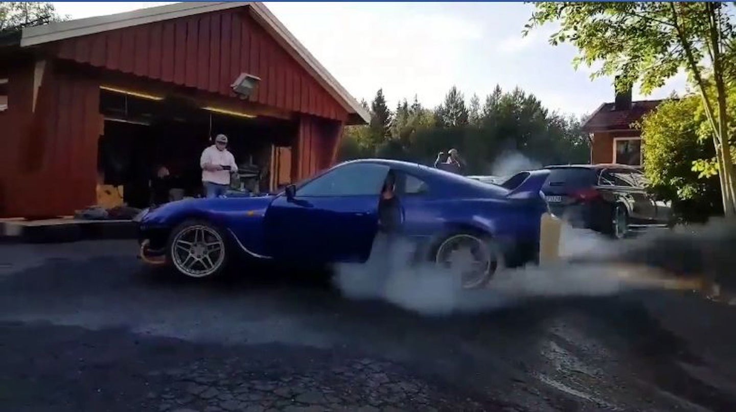 Someone Stuffed a Mercedes-Benz Diesel Engine Into a MK4 Toyota Supra Because Why Not