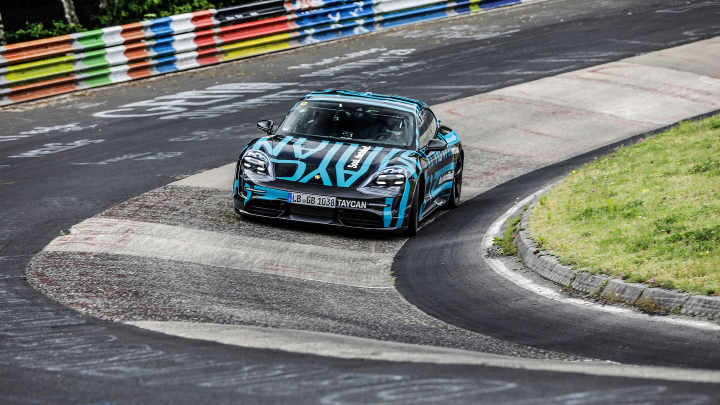 Porsche Taycan Is the Fastest Four-Door EV at the Nurburgring Nordschleife