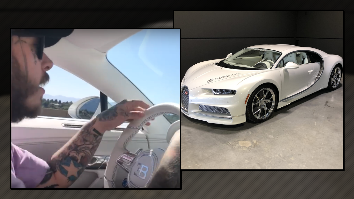 Rapper Post Malone Drops $3,000,000 on All-White Bugatti Chiron