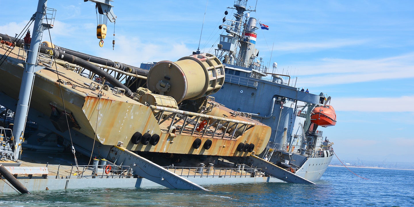 This Old Tanker Looks Like It’s About To Sink, But It’s Just Doing Its Job For The Marines