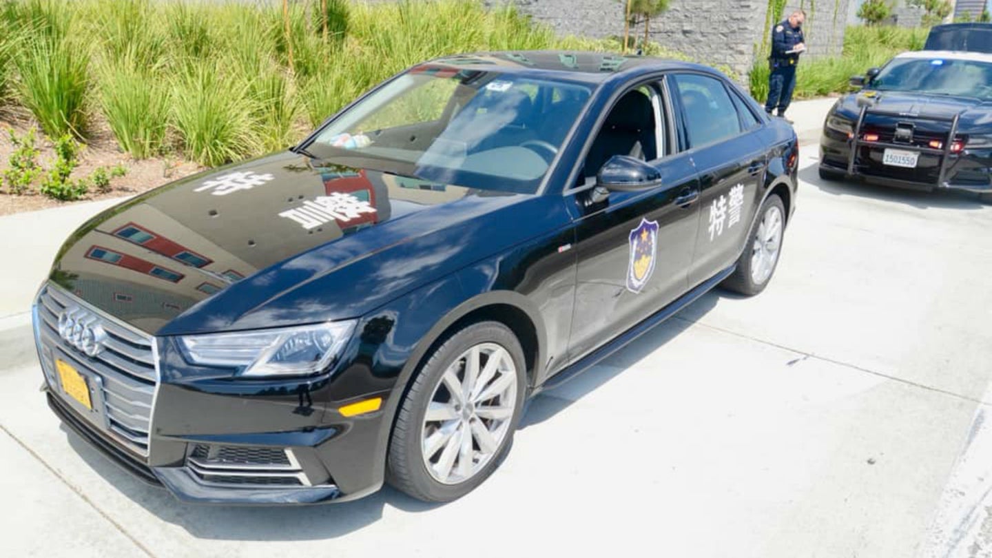 Highway Patrol Arrests Audi A4 Driver Impersonating Chinese Paramilitary Police