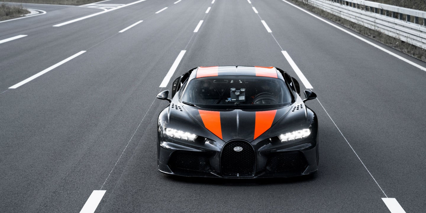 Record-Setting Bugatti Chiron Used Michelin Tires With Carbon Fiber During 300-MPH Run