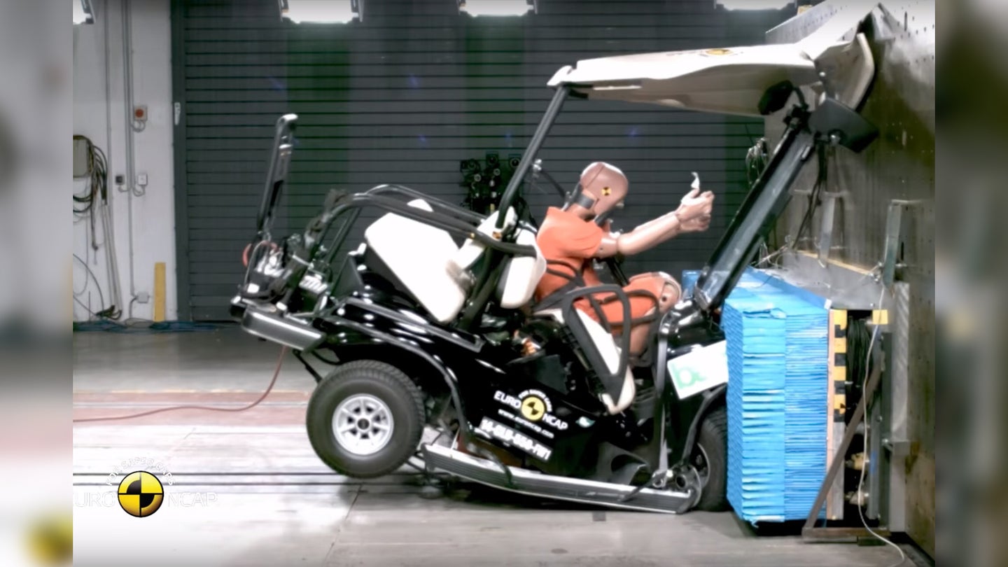 This Is What It’s Like to Crash a Golf Cart at 30 MPH
