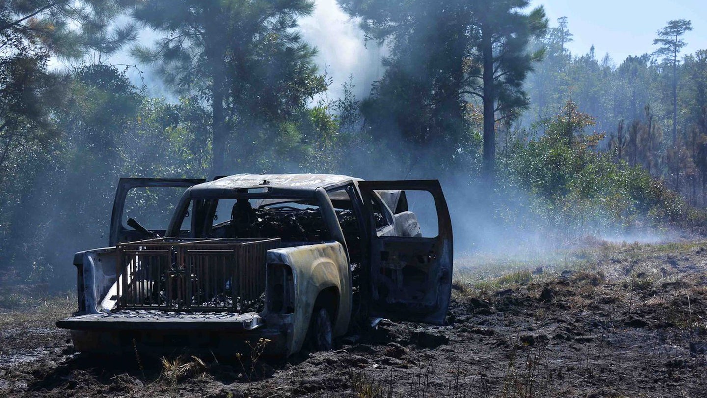 Hunters Spark Five-Acre Wildfire While Trying to Retrieve Stuck Chevrolet Silverado