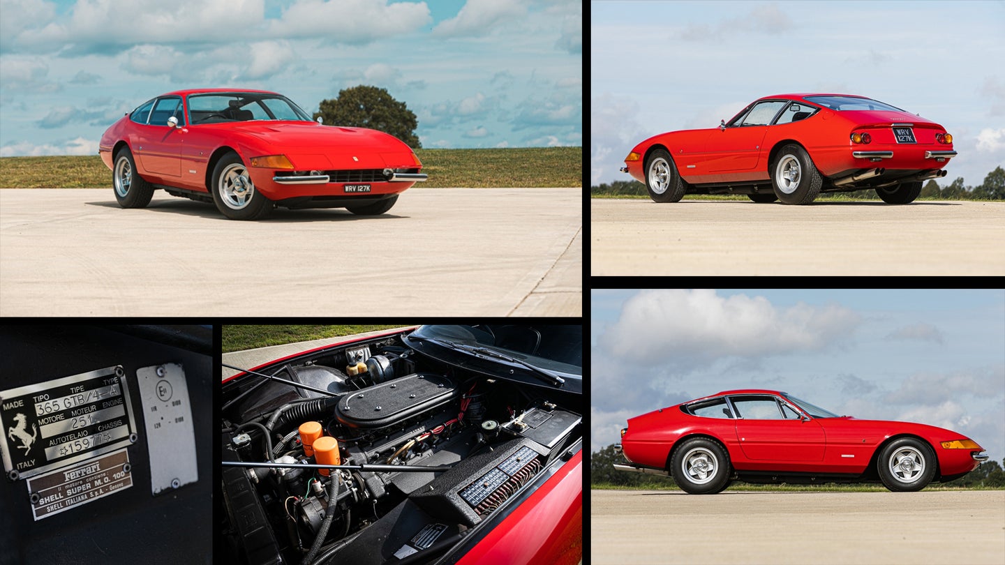1972 Ferrari 365 GTB/4 Daytona Once Owned by Elton John Expected to Fetch $585K at Auction