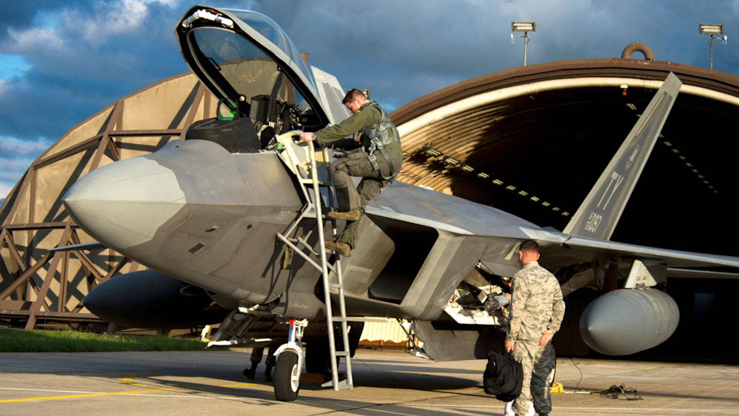 Upgrades Needed For Sustained F-22 Operations During A Crisis In Europe Axed For Border Wall