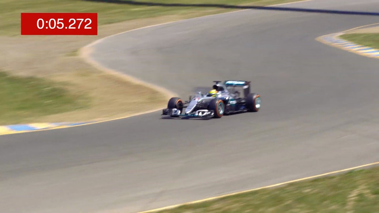 Watch a Mercedes-AMG Formula 1 Car Break Sonoma Raceway&#8217;s Lap Record