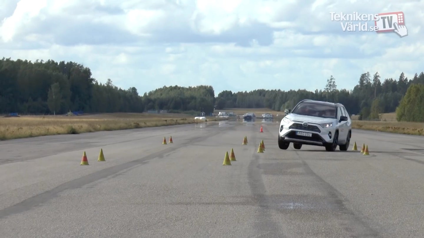 Watch the 2019 Toyota RAV4 Miserably Fail the Moose Test