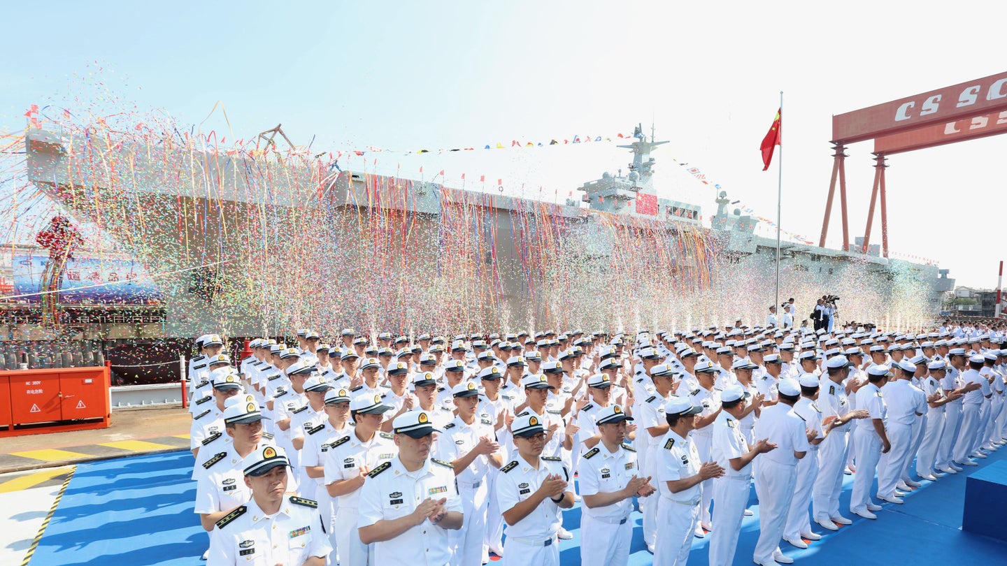 China Just Launched Its Huge And Incredibly Quickly Built Amphibious Assault Ship