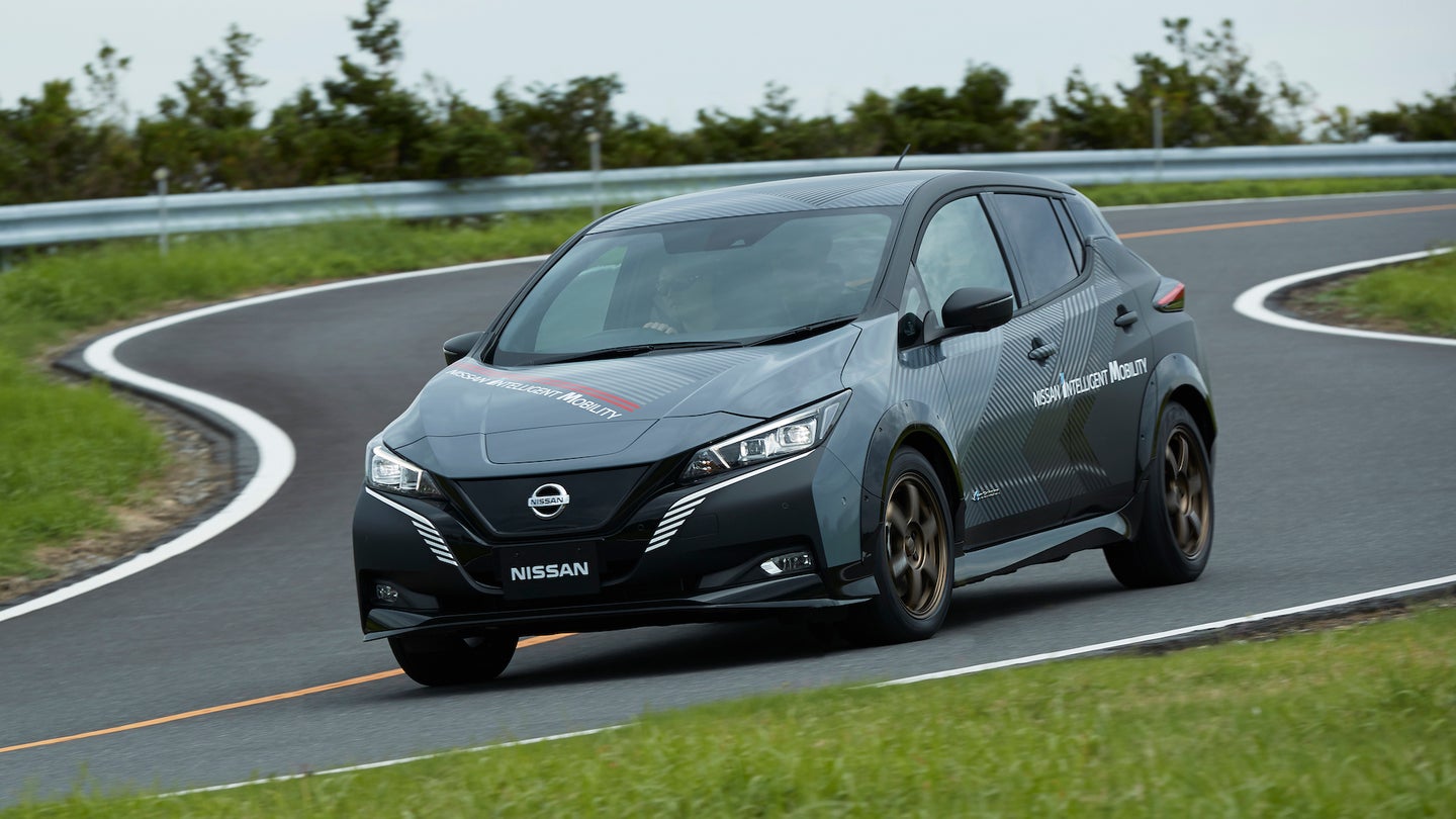 This Experimental Nissan Leaf With AWD and 502 LB-FT Is the Hot Rod EV We Want