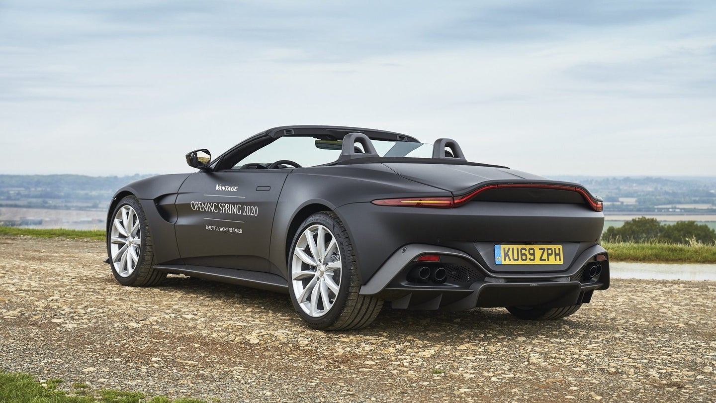 Aston Martin Vantage Roadster Test Mule Teases Upcoming Open-Air Stunner