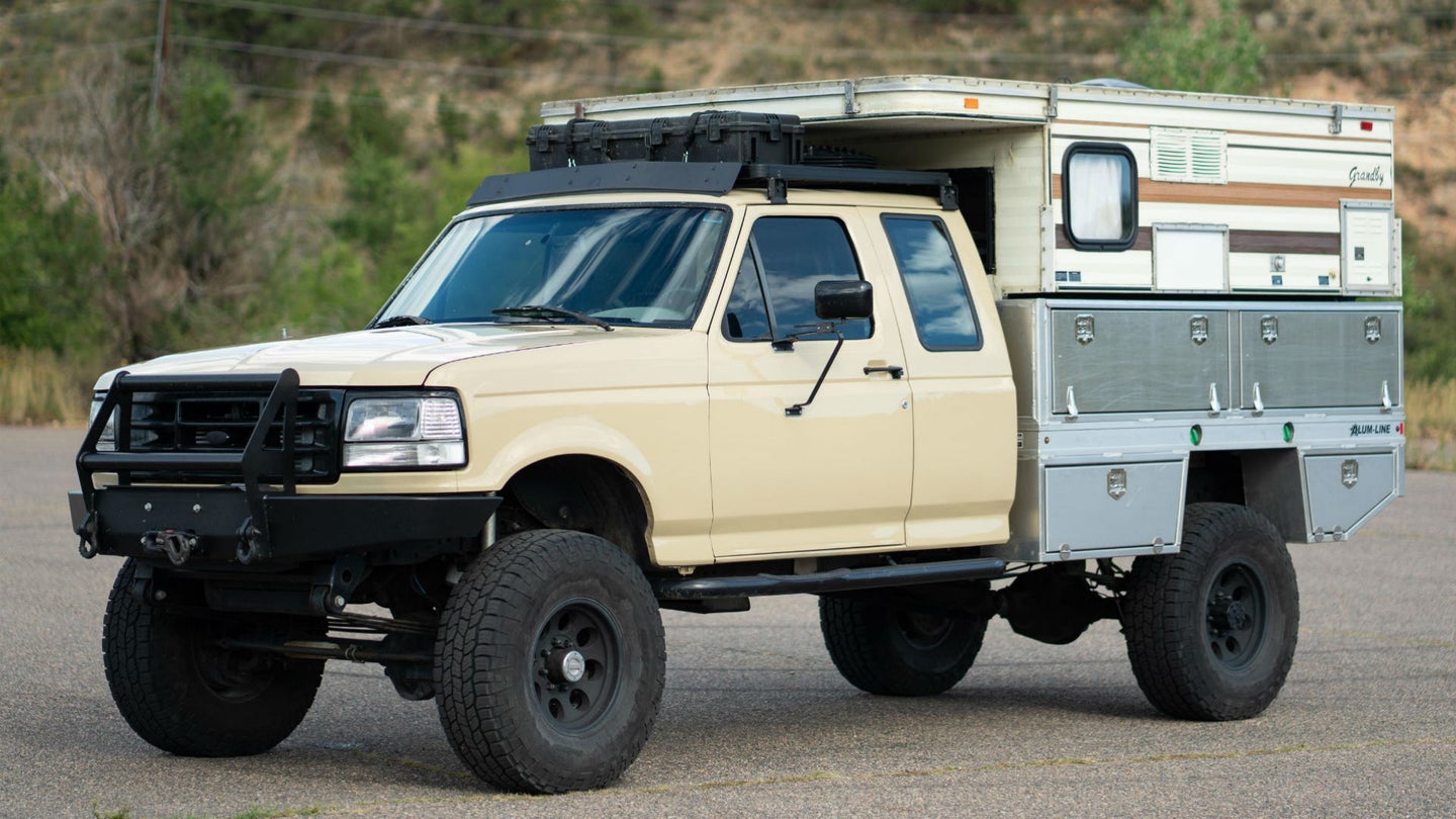 This $45,000 1995 Ford F-250 Camper Truck Is a Backwoods Adventurer’s Dream
