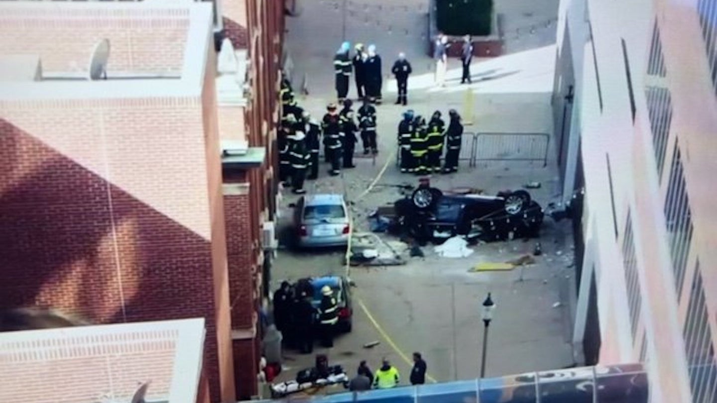 Two Dead After Car Falls Four Stories From Indianapolis Parking Garage