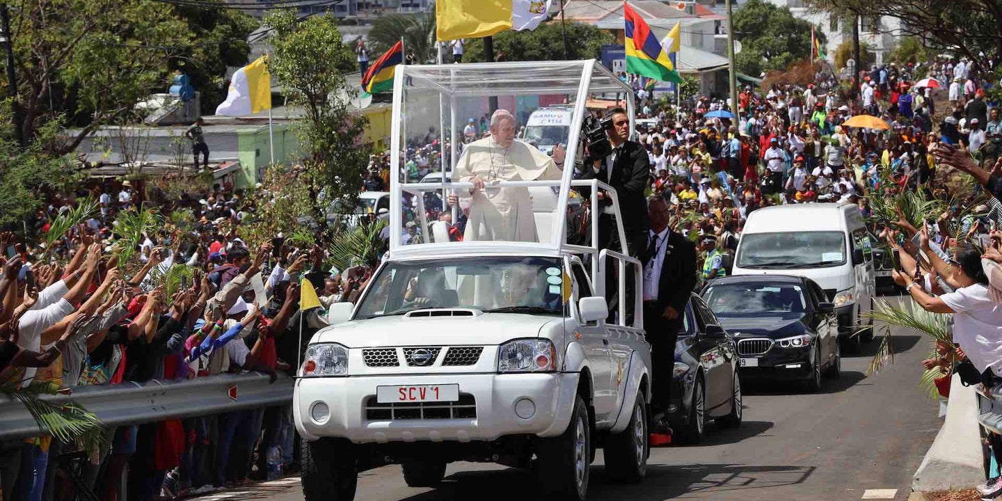 One-Off Nissan Frontier Built for Pope Francis Is the Coolest Popemobile Yet