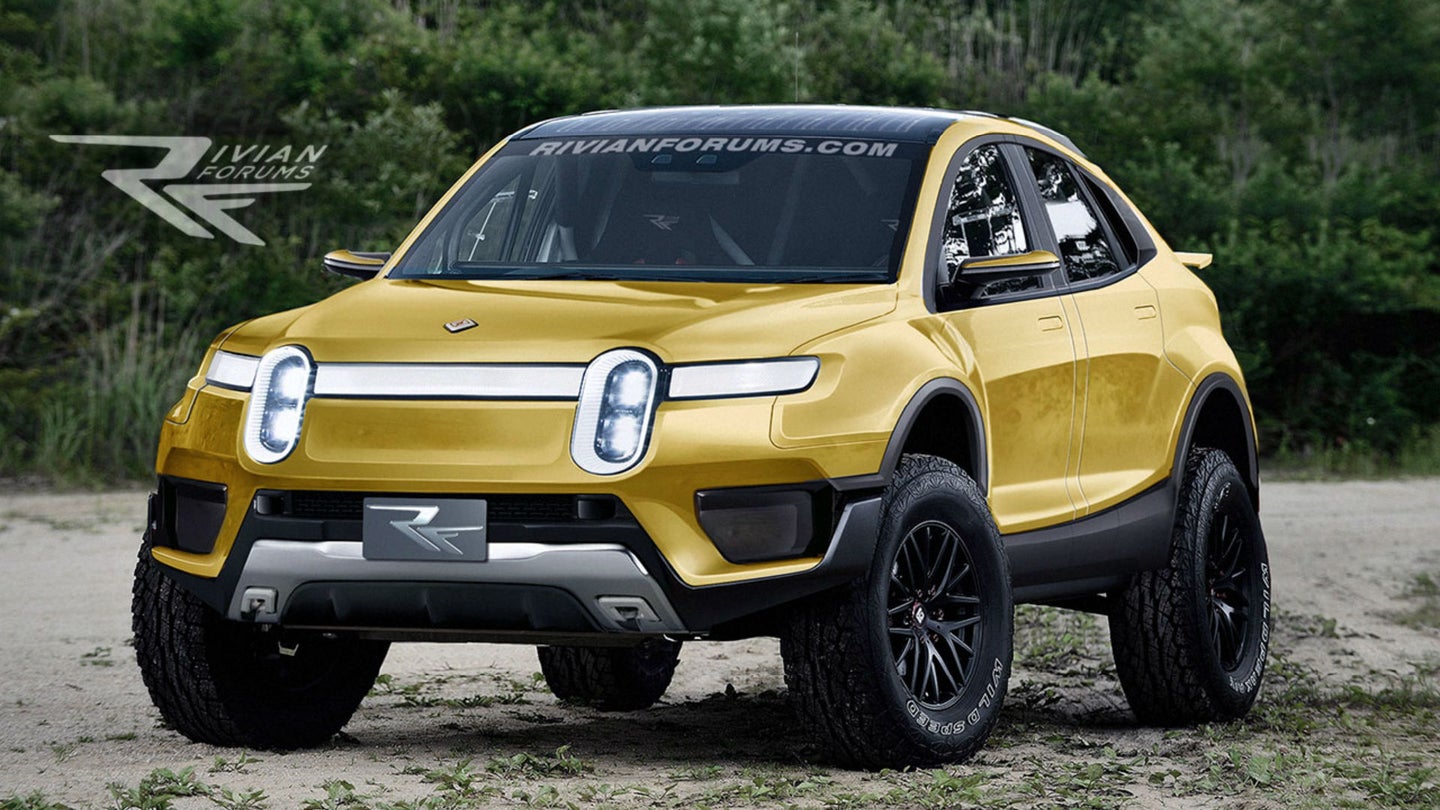 Could This Rendering of a Rally-Inspired EV Preview Rivian’s Upcoming Third Model?