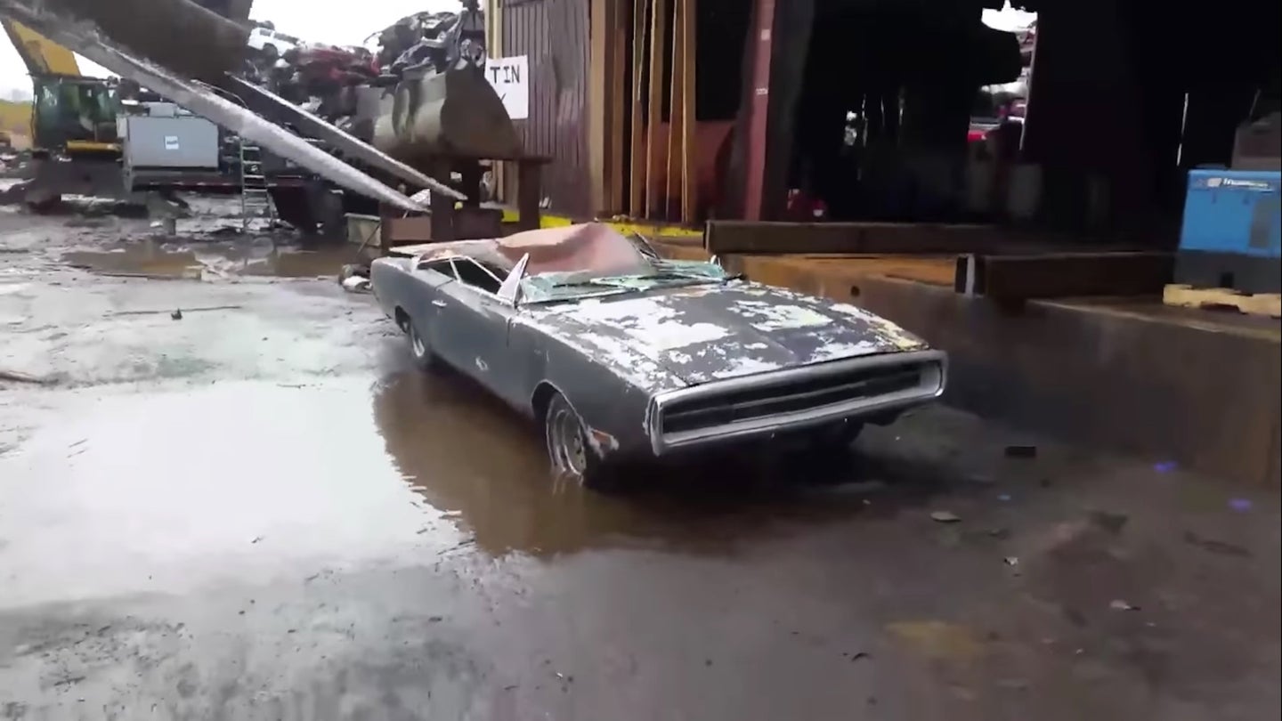 Spiteful Seller Crushes Own 1970 Dodge Charger as Revenge on ‘Thousands’ of No-Show Buyers