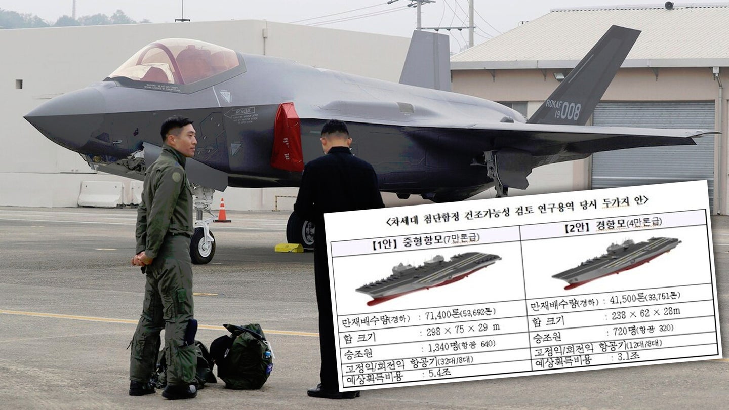 South Korea Considers Building Large Aircraft Carriers As Country Prepares To Buy More F-35s