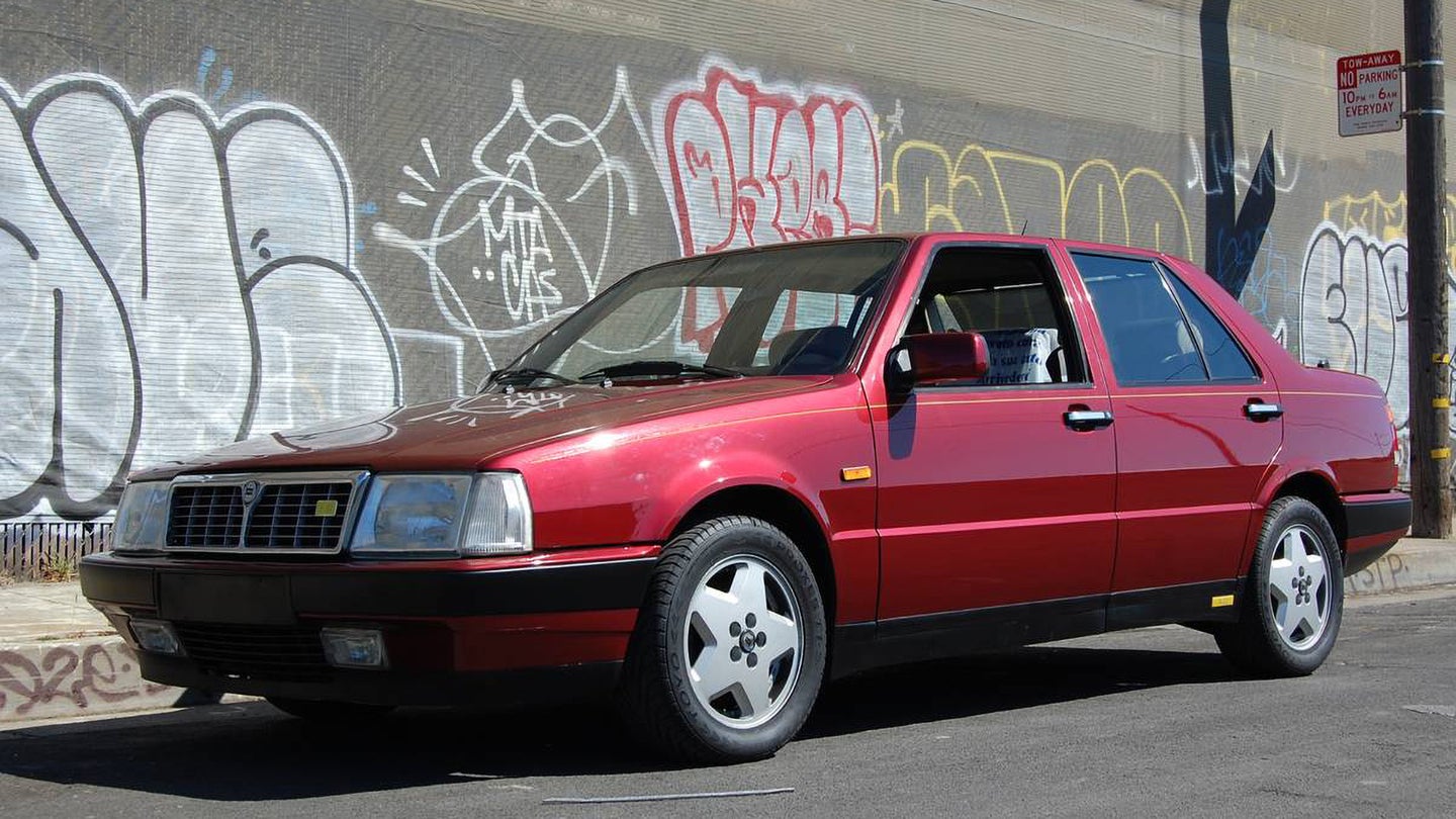 For Sale: This 1988 Lancia Thema 8.32 Has a Ferrari Heart Driving Its Front Wheels