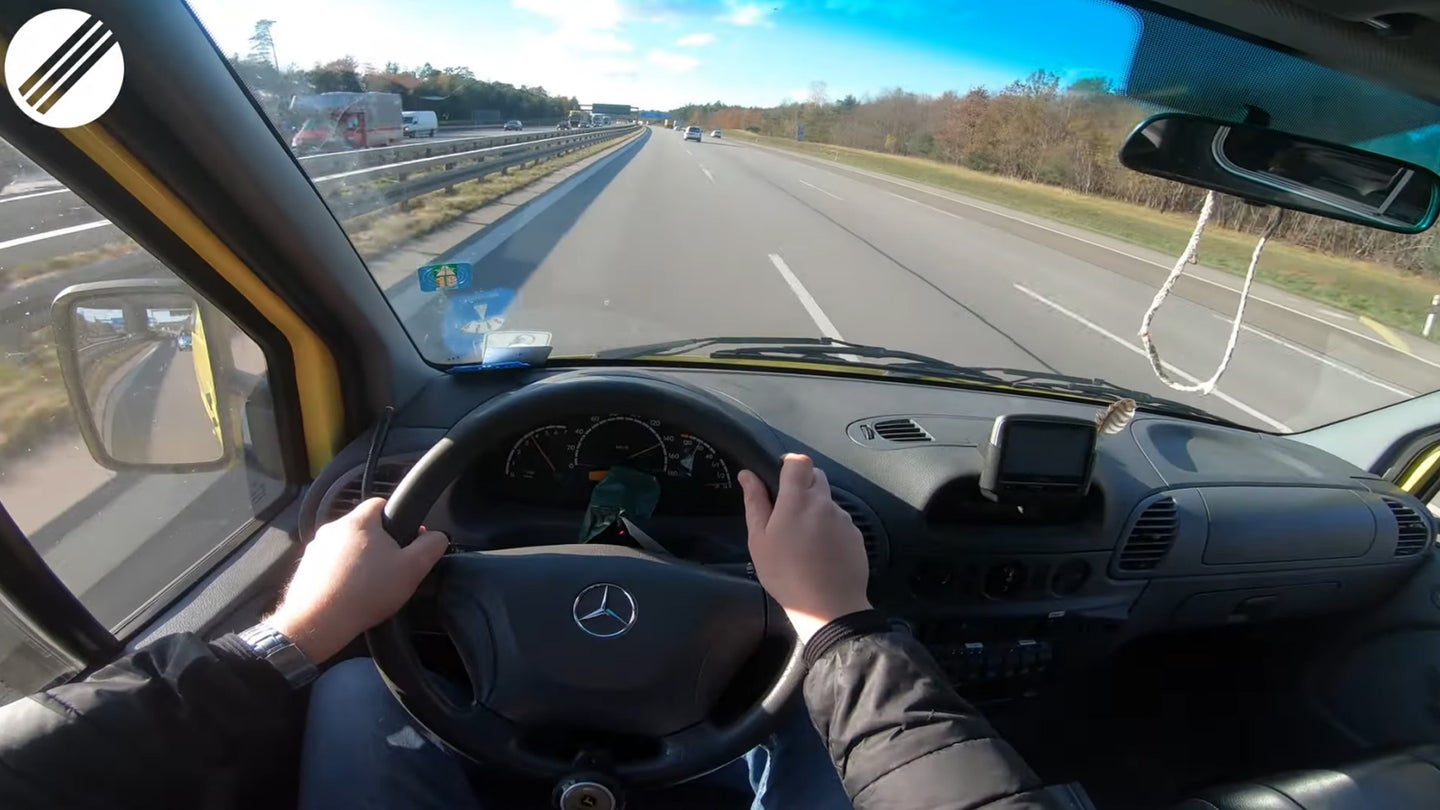 Watch a Mercedes-Benz Sprinter Ambulance Hit Top Speed on the Autobahn