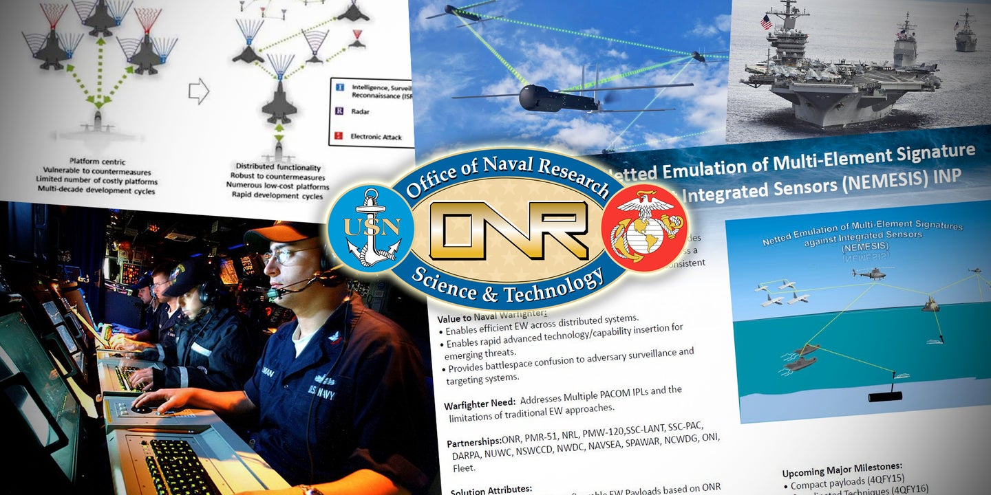 The Navy’s Secretive And Revolutionary Program To Project False Fleets From Drone Swarms