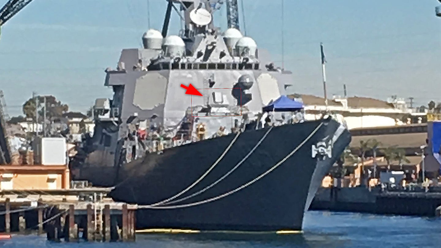 Mysterious Laser Turret Appears On US Navy Destroyer USS Dewey