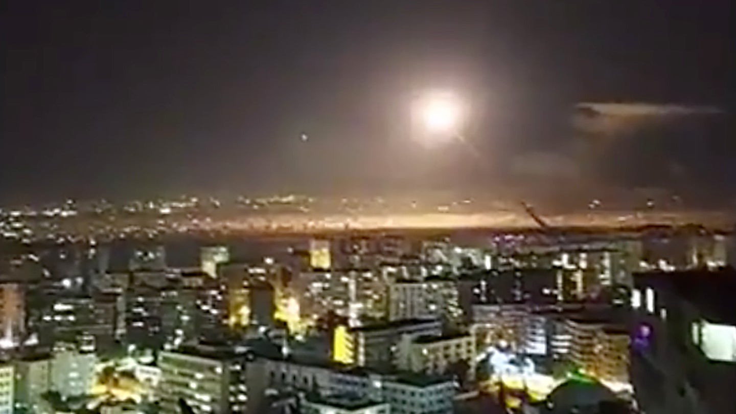 Video Appears To Show Syrian SAMs Flying Into The Ground During Israeli Raid