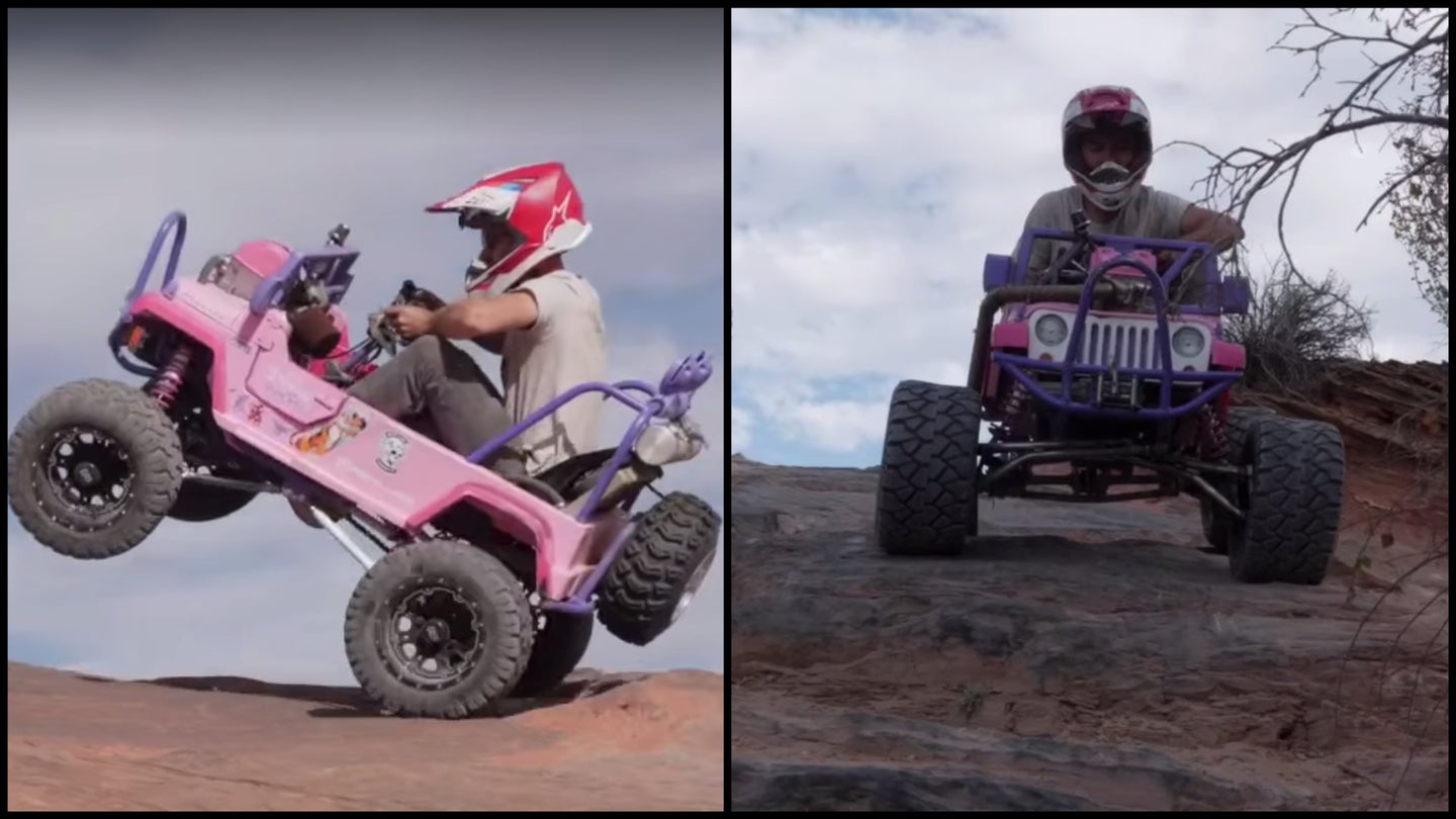 A Dirtbike-Powered, Tube-Framed Kiddie Jeep Might Be the Best Way to Tackle Moab