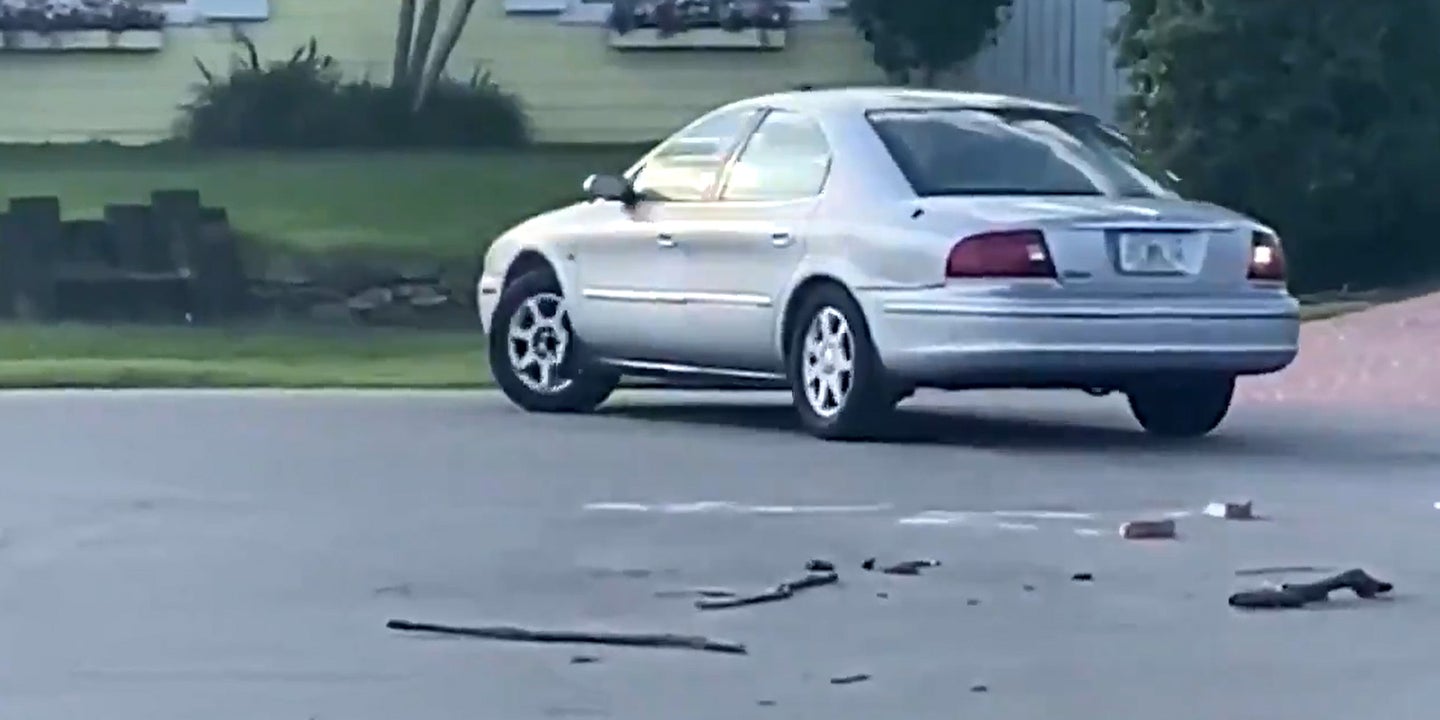 Florida Dog Does Donuts in Mercury Sable After Accidentally Shifting Into Reverse