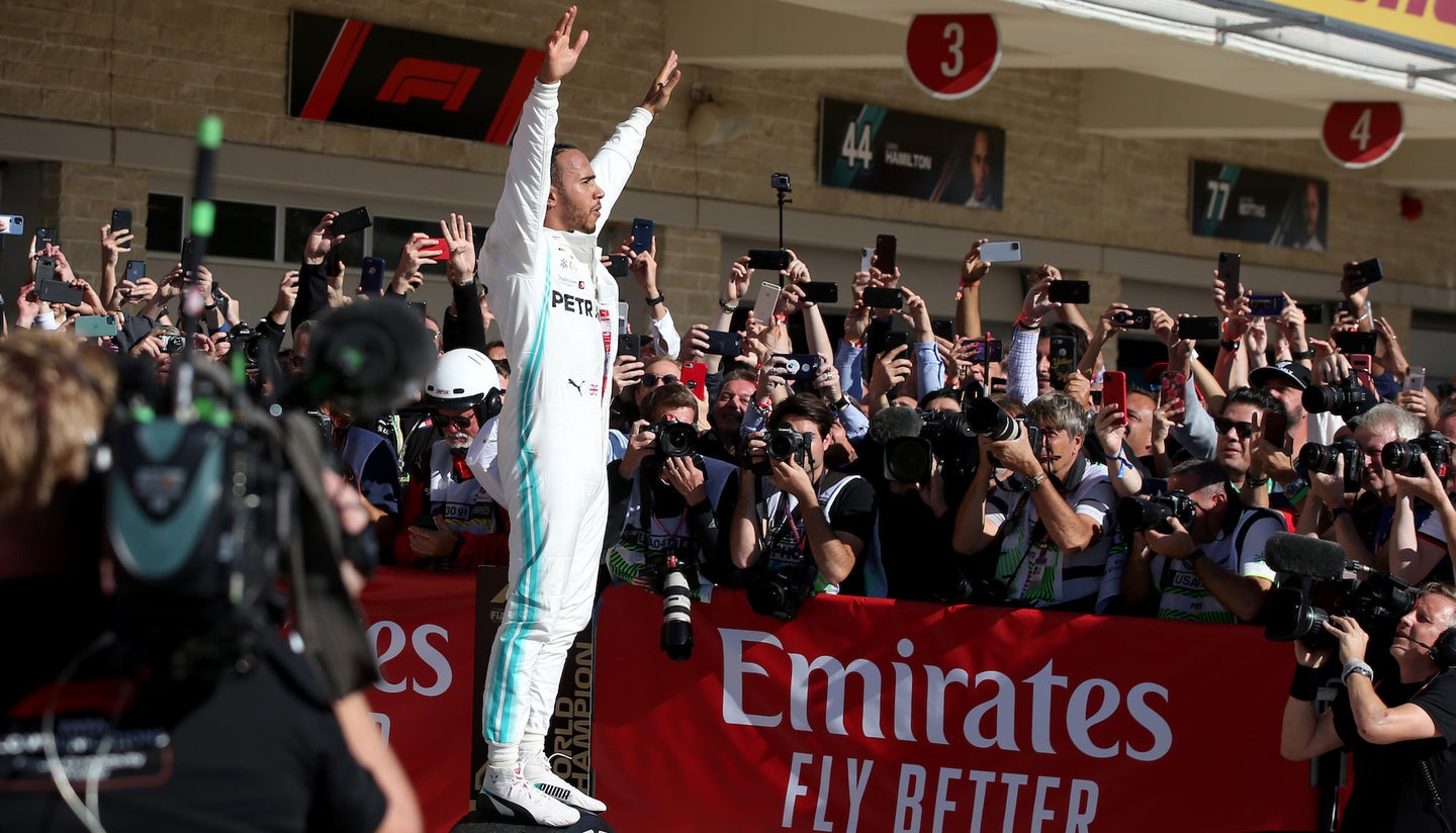 Lewis Hamilton Locks Down Sixth F1 Title as Valtteri Bottas Wins United States Grand Prix