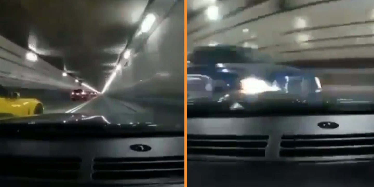 Father and Son Busted for Racing Corvettes in Lincoln Tunnel, Causing Crash, Posting Video Online