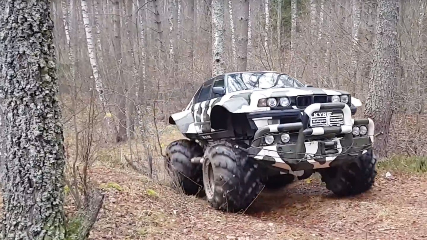 This Russian BMW 7-Series Monster Truck Is Built for Guided Off-Road Tours