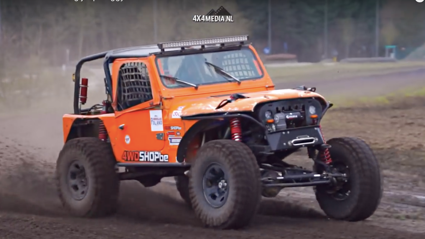 Watch This Mercedes-Benz-Swapped, 600-HP ‘Jeep’ Off-Roader Tear up the Track