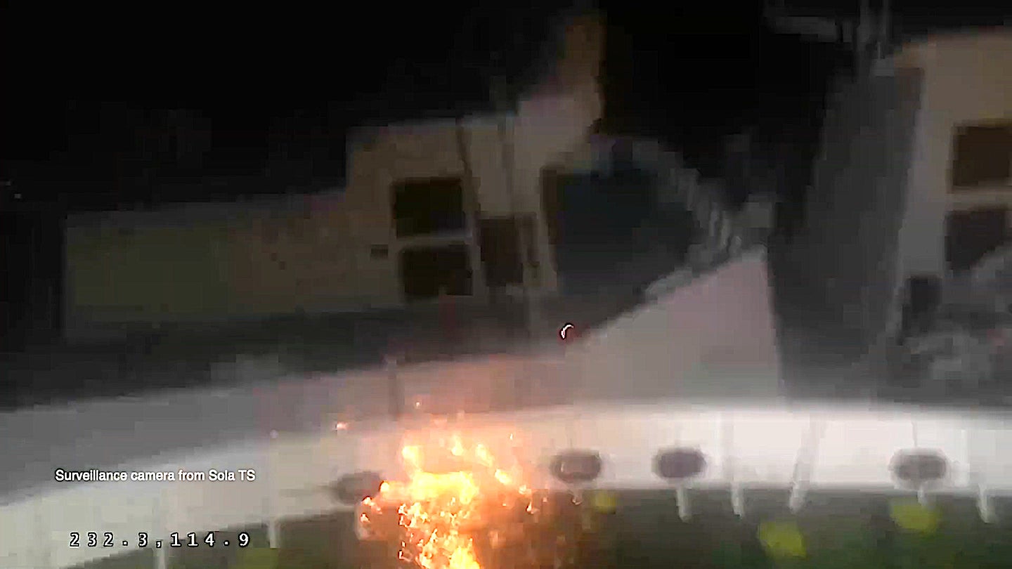 Dramatic Video Shows Sparks Flying As A Norwegian Frigate Struck A Tanker Last Year
