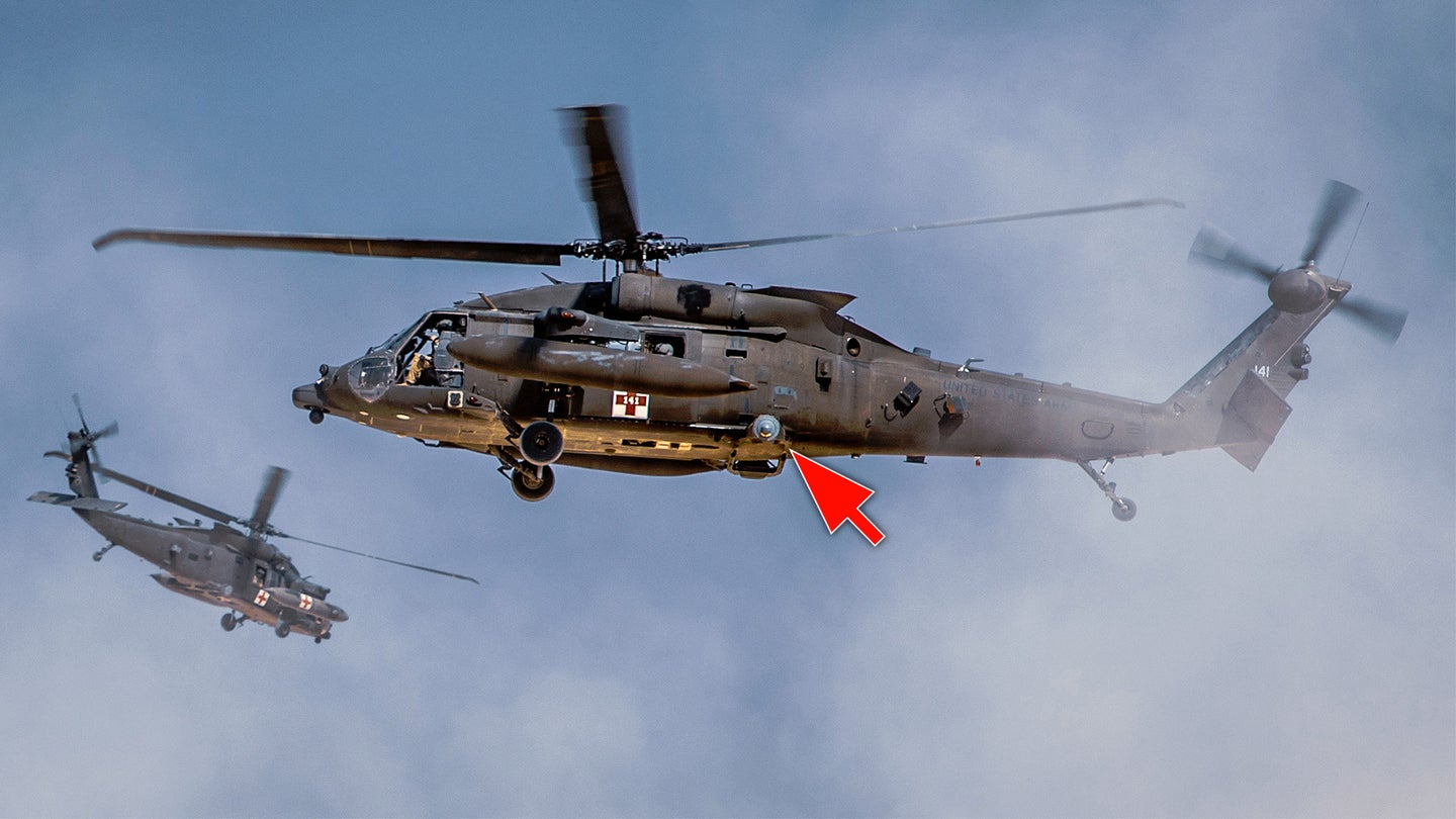 Army Medevac Black Hawks In Syria Are Flying With Unique Laser Countermeasures Installation