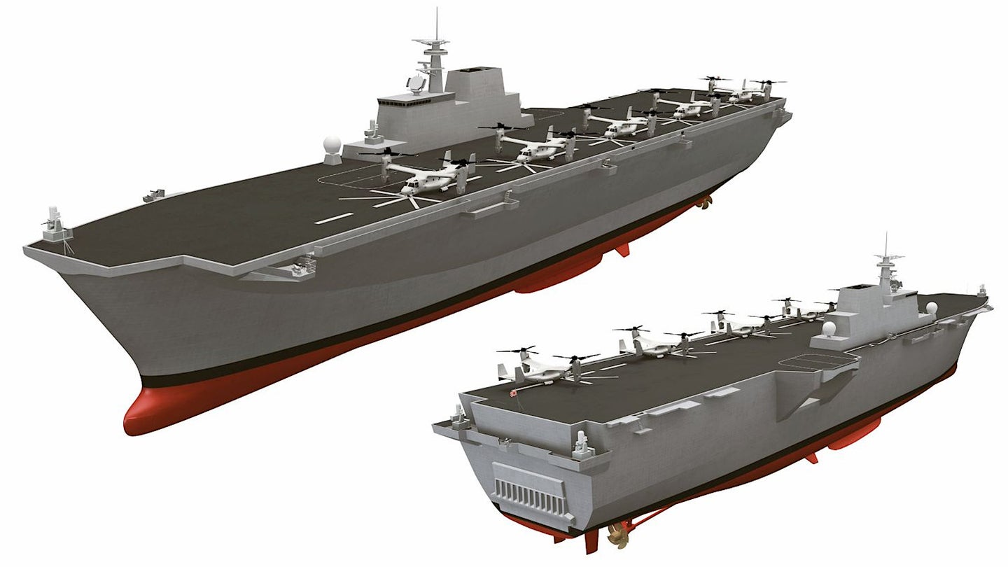 Japanese Shipbuilder Pitches Amphibious Assault Ship For Country&#8217;s Growing Marine Forces