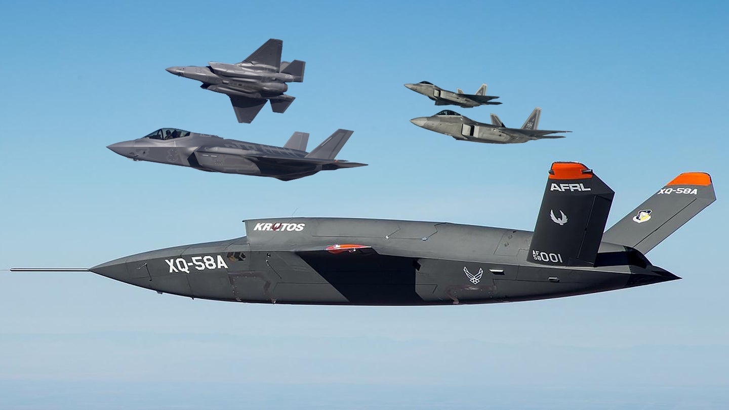 Air Force Wants Its XQ-58A Valkyrie Drone To Help F-22s And F-35s Talk To Each Other