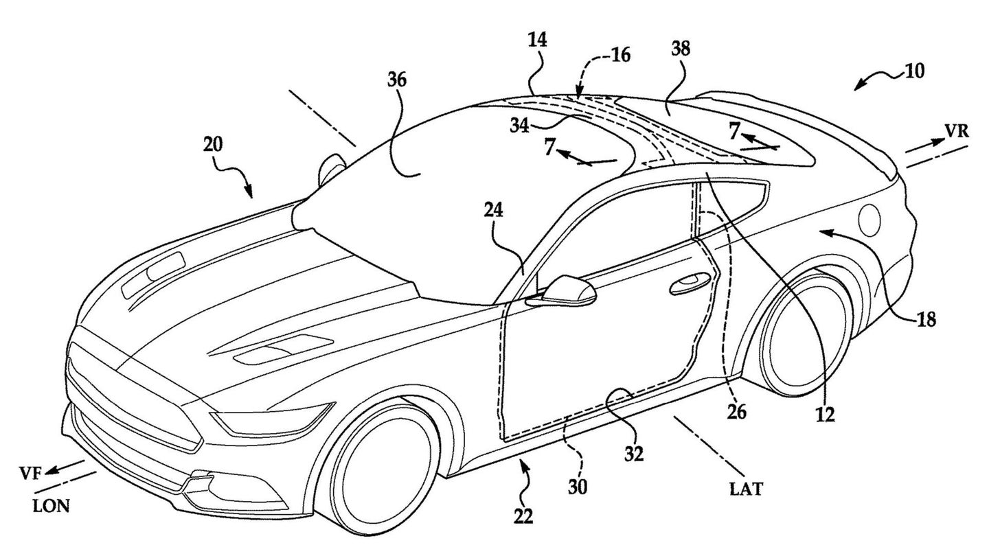 New Patent Hints at Fighter Jet-Style Windshield for Future Ford Mustang Variant