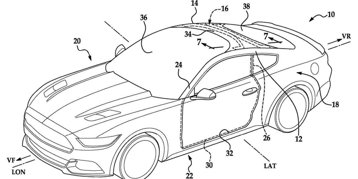 New Patent Hints at Fighter Jet-Style Windshield for Future Ford Mustang Variant