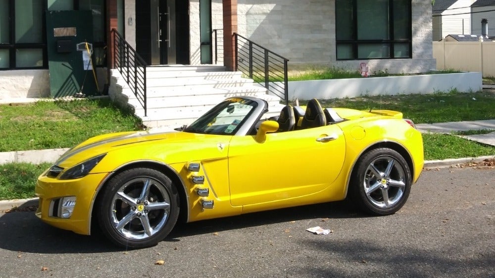 This Ferrari-Badged Saturn Sky Is One of the Most Depressing Cars We’ve Seen in 2019