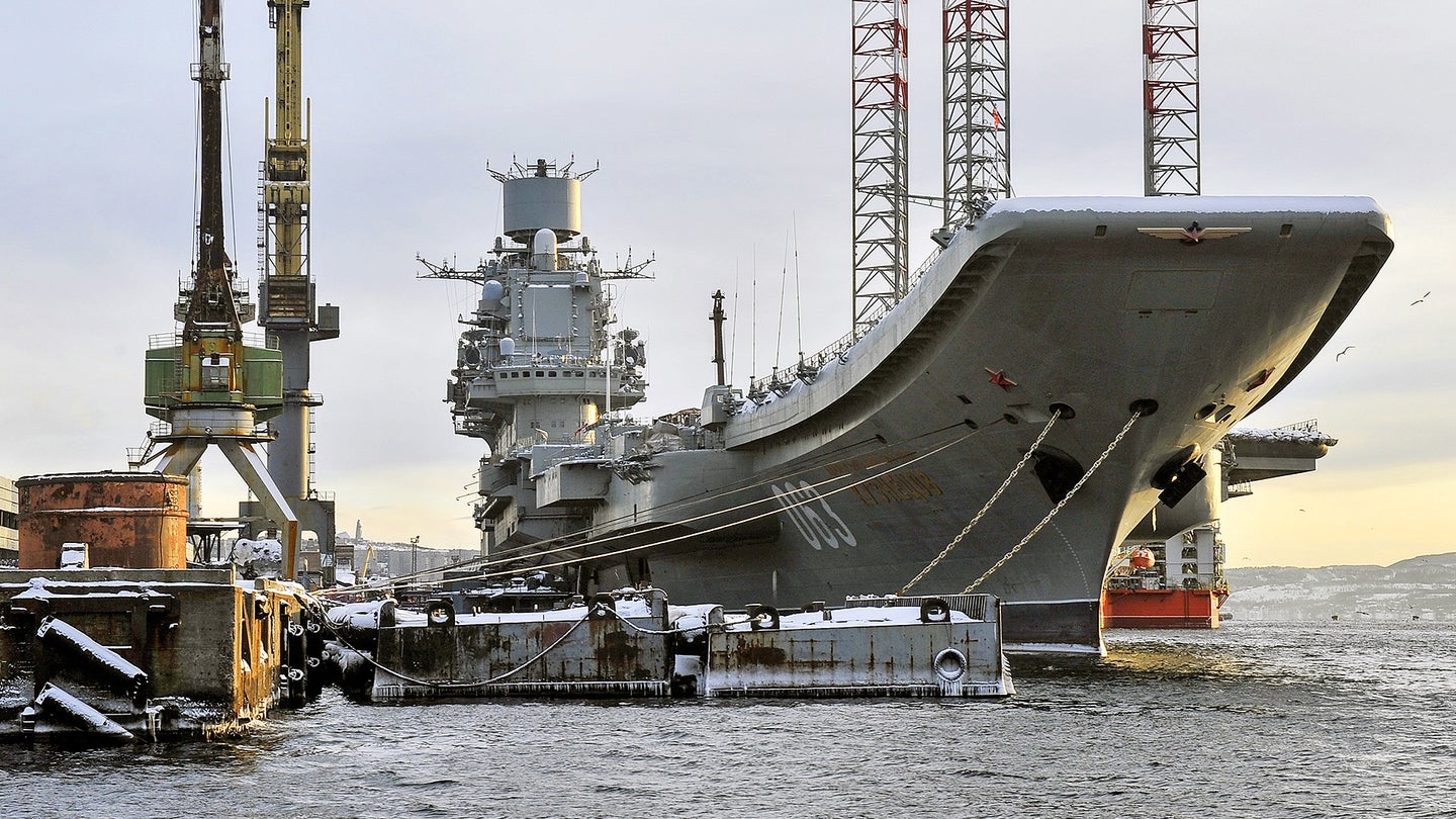 Russia’s Accident-Plagued Aircraft Carrier Is On Fire (Updated)