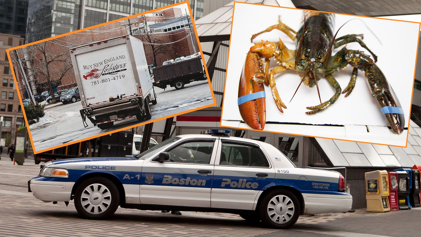 Boston Man Steals Truck With $10,000 Worth of Lobster, Leads Multi-Car Pursuit