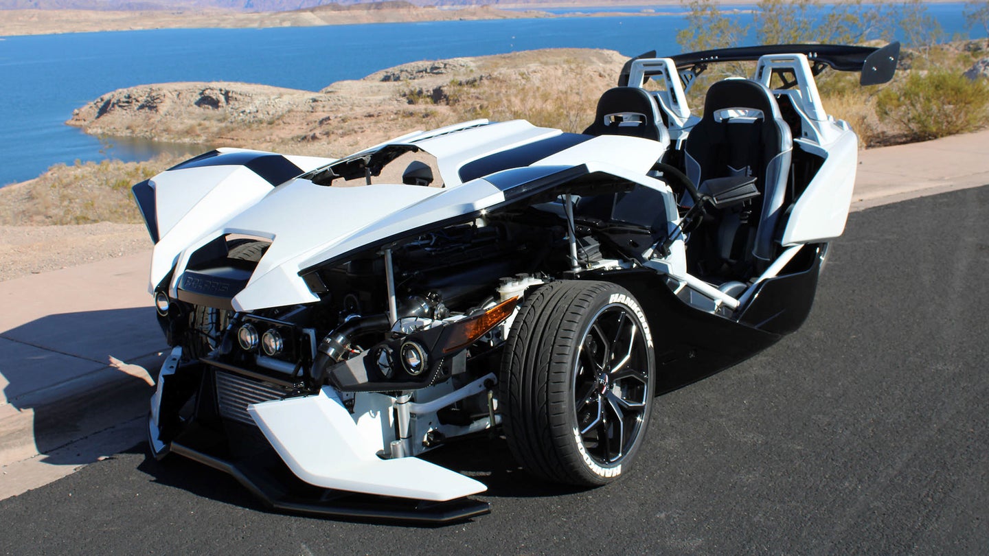 Someone Built a 2JZ-Swapped Polaris Slingshot That Makes 400 HP at the Rear Wheel