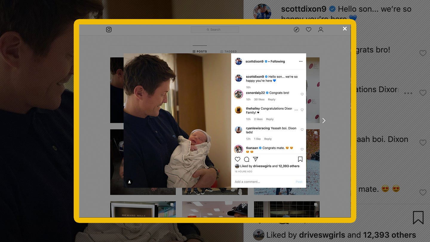 Five-Time IndyCar Champ Scott Dixon and Wife Emma Welcome Baby Boy