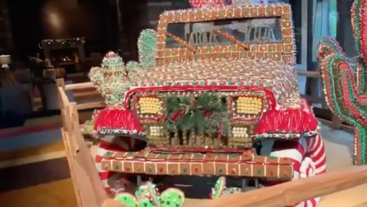 This Life-Sized, Gingerbread Jeep Wrangler Is the Most Delicious Off-Roader Ever