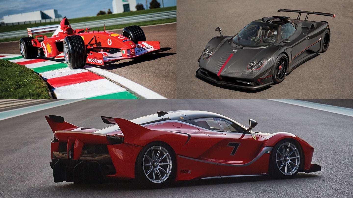 Two Ferrari Race Cars and a One-Off Pagani Zonda Bring $17.7M at Auction