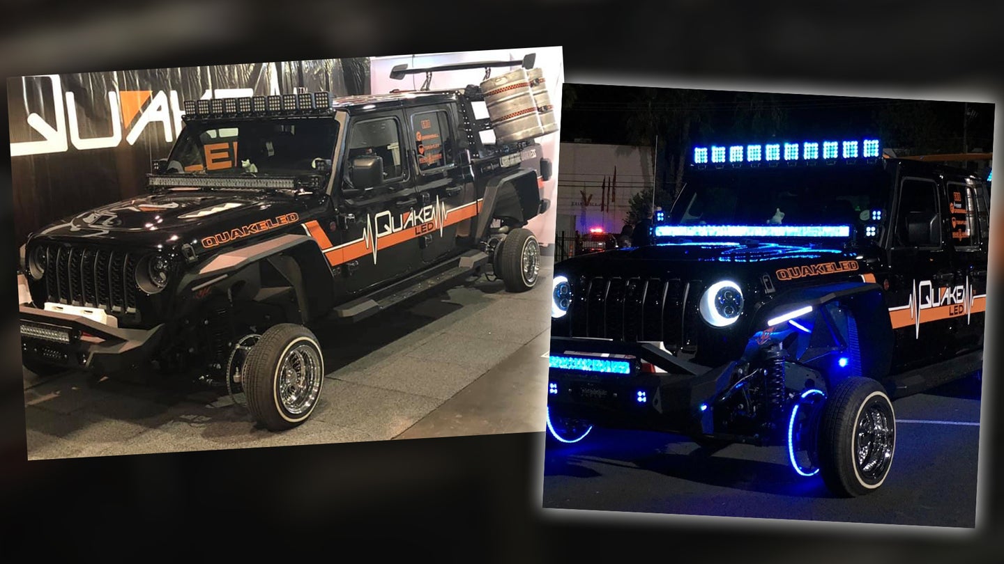 Lowrider Jeep Gladiator Might Be the Most Questionably Modified Truck of 2019