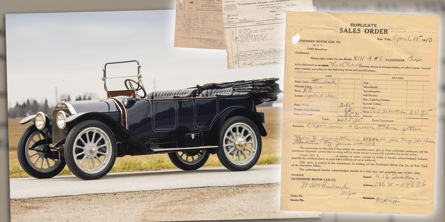 105-Year-Old Receipts Show the Car Purchases and Mods of an Early Enthusiast