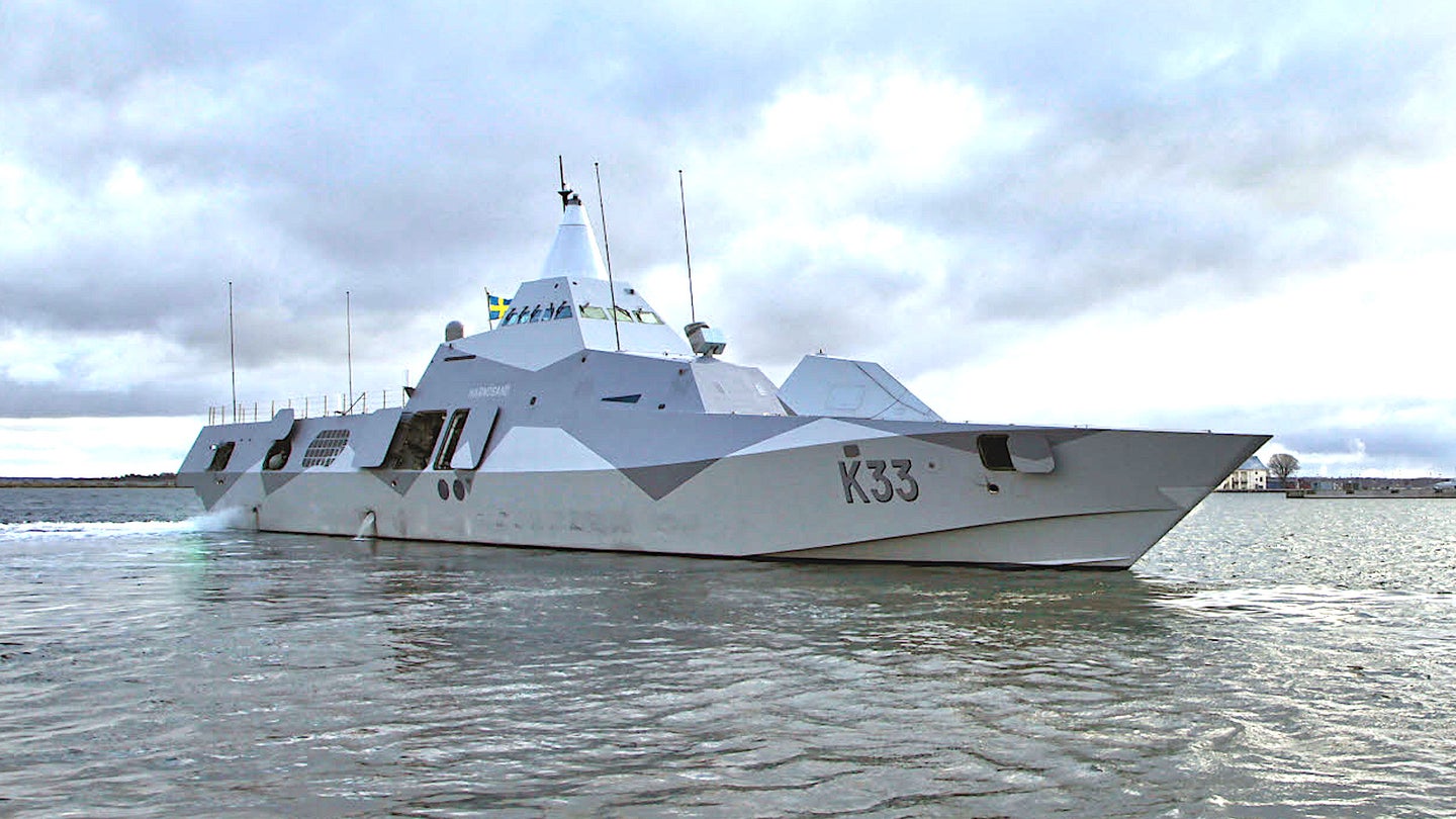 Photo Emerges Showing Sweden’s Stealthy Visby Class Corvette’s Tiny Radar Signature