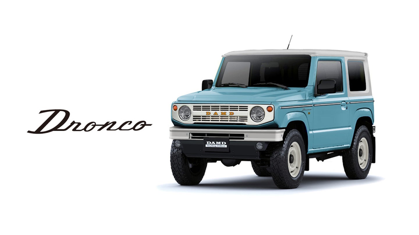This ‘Dronco’ Body Kit Makes a Suzuki Jimny Look Like a Classic Ford Bronco