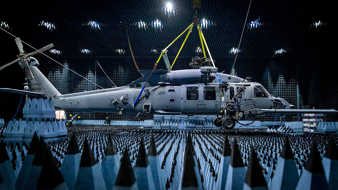 Check Out These Wicked Shots Of The Air Force&#8217;s New Rescue Helicopter In An Anechoic Chamber